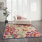 Homeroots 6 x 9 ft. Red & Multi Color Indoor & Outdoor Area Rug 384995 - alternate 4